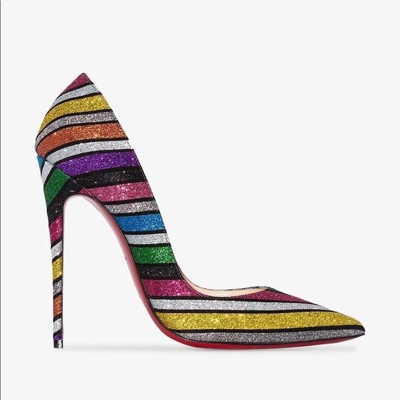 So Kate Suede Rainbow Stripyglitter - Picture 5 of 6